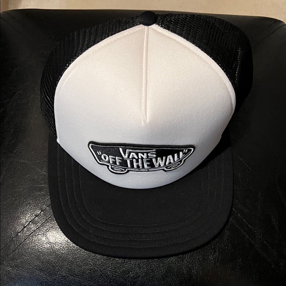 Vans Black and White Logo Cap